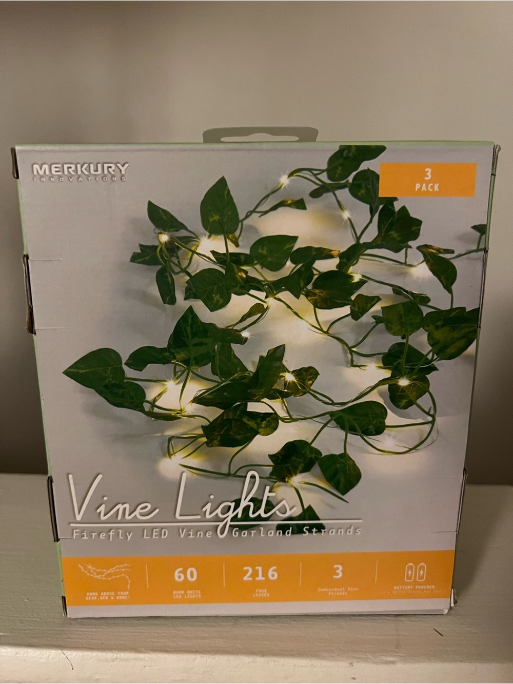 Merkury Innovations Firefly LED Vine Garland Strands (3-Pack)